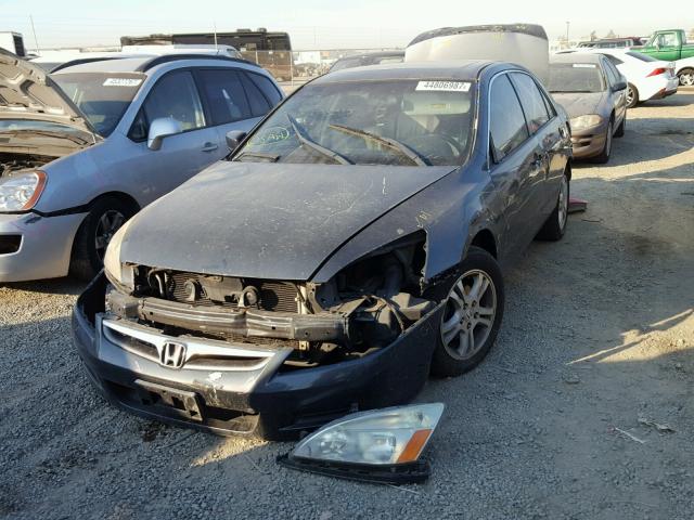 1HGCM56817A183233 - 2007 HONDA ACCORD EX BLUE photo 2