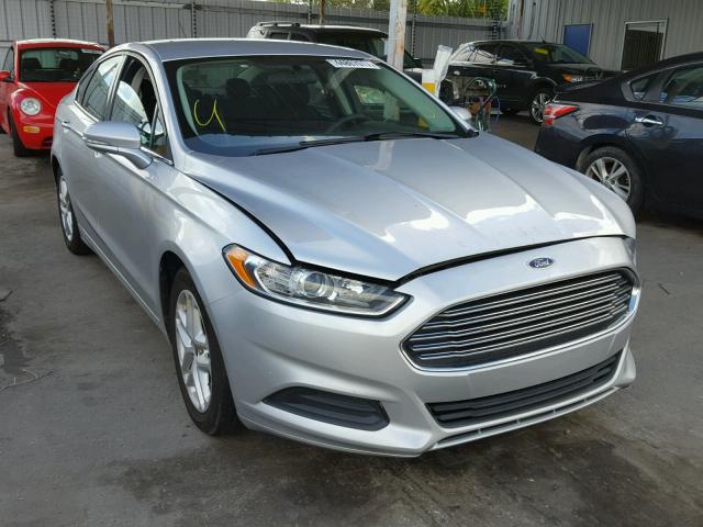 3FA6P0H75ER137617 - 2014 FORD FUSION SE SILVER photo 1