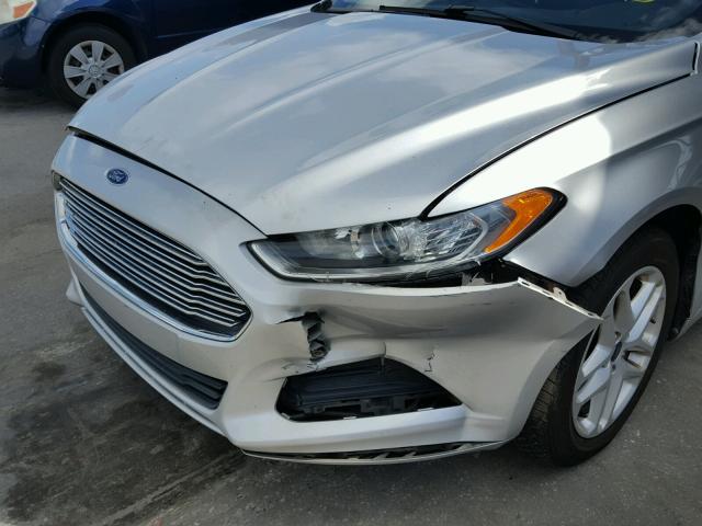 3FA6P0H75ER137617 - 2014 FORD FUSION SE SILVER photo 9