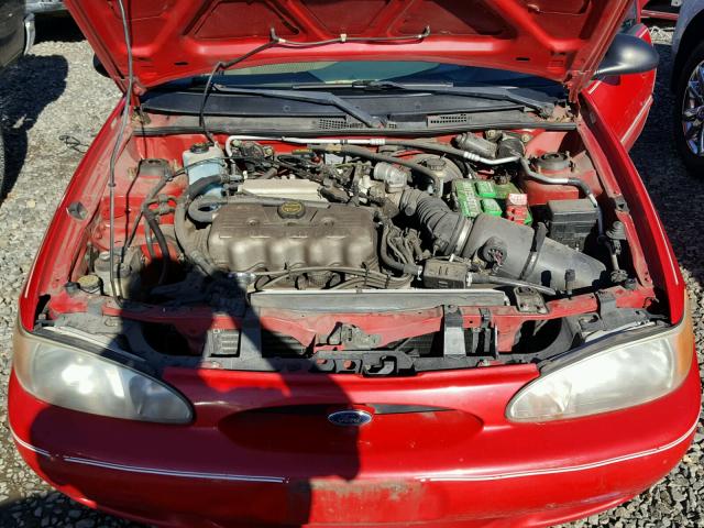 3FAFP13P51R183696 - 2001 FORD ESCORT RED photo 7