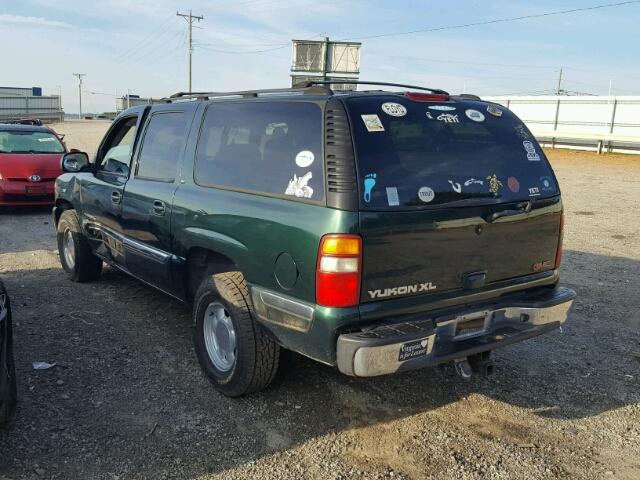 3GKFK16Z92G260996 - 2002 GMC YUKON XL K GREEN photo 3