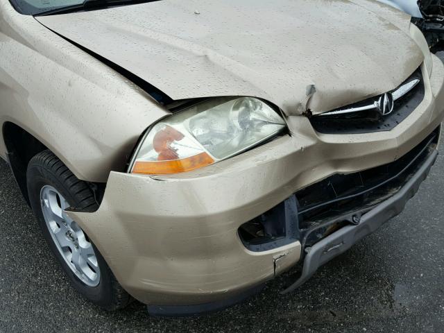 2HNYD18831H524144 - 2001 ACURA MDX TOURIN GOLD photo 9