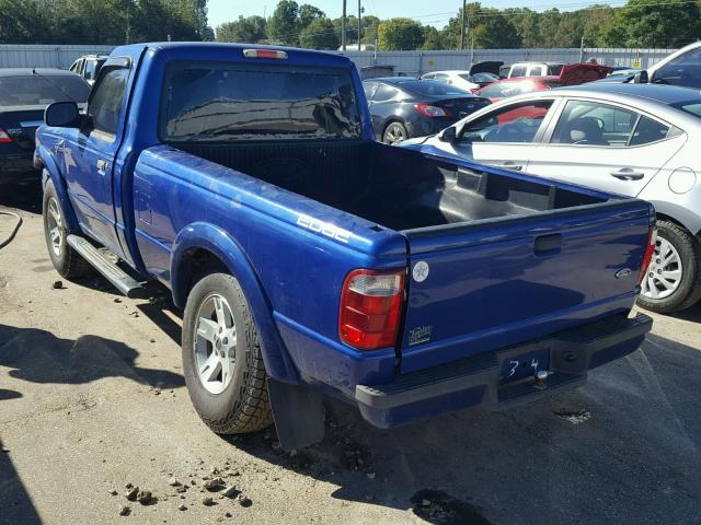 1FTYR10U05PA79668 - 2005 FORD RANGER BLUE photo 3