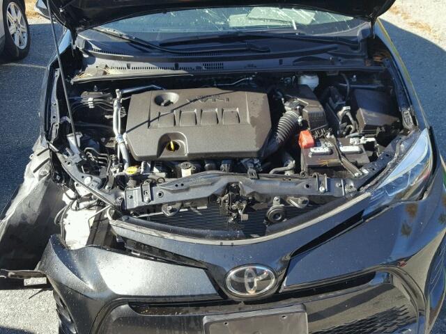 2T1BURHE8HC795009 - 2017 TOYOTA COROLLA L BLACK photo 7