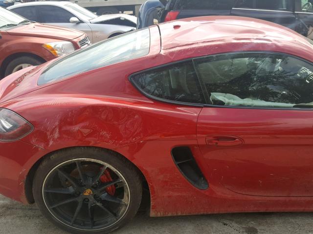 WP0AB2A80FK184576 - 2015 PORSCHE CAYMAN S RED photo 6