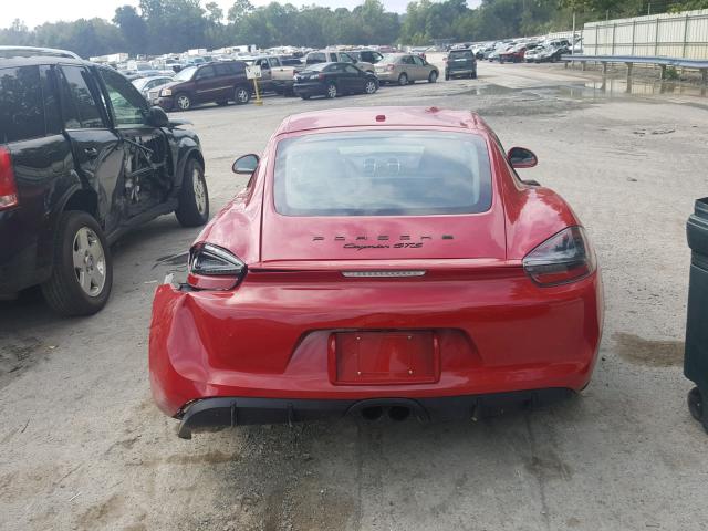 WP0AB2A80FK184576 - 2015 PORSCHE CAYMAN S RED photo 7