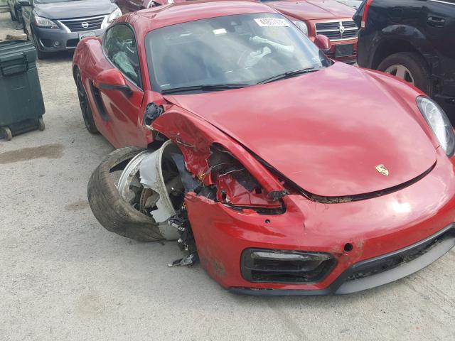 WP0AB2A80FK184576 - 2015 PORSCHE CAYMAN S RED photo 9