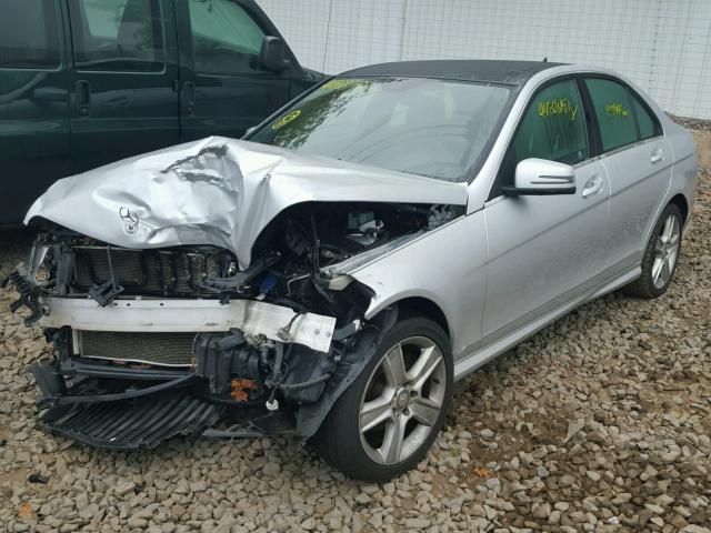 WDDGF8BB1AF408294 - 2010 MERCEDES-BENZ C 300 4MAT SILVER photo 2