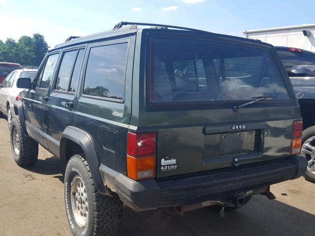 1J4FJ68S1TL296787 - 1996 JEEP CHEROKEE S GREEN photo 3