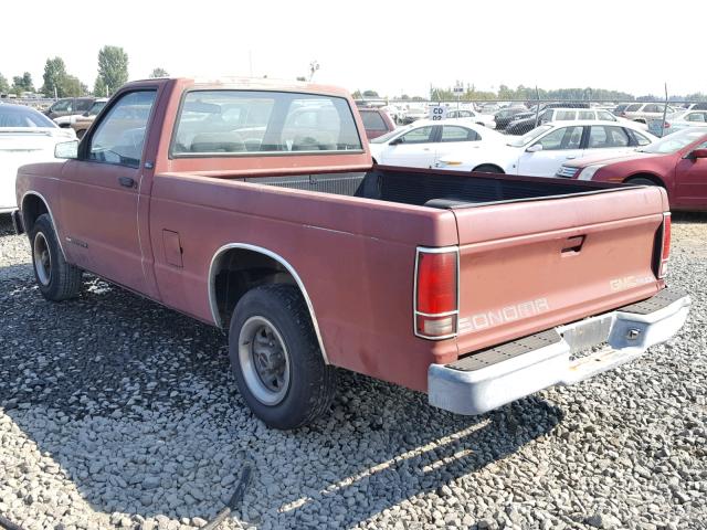 1GTCS14A9N8505480 - 1992 GMC SONOMA RED photo 3