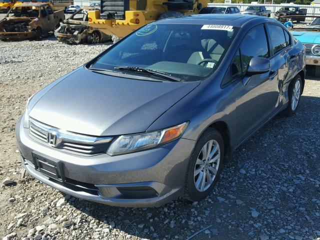 2HGFB2F83CH505898 - 2012 HONDA CIVIC EX GRAY photo 2