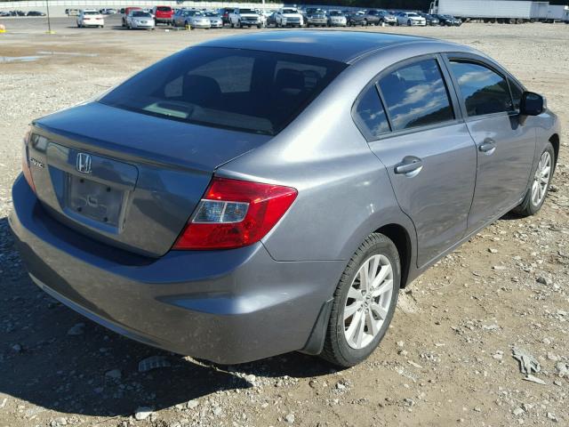 2HGFB2F83CH505898 - 2012 HONDA CIVIC EX GRAY photo 4