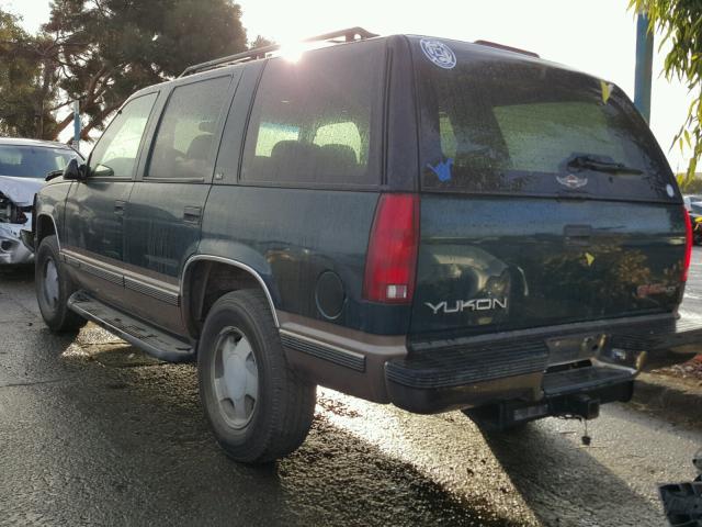 1GKEK13R5VJ737524 - 1997 GMC YUKON GREEN photo 3