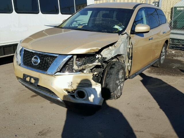 5N1AR2MM0DC661837 - 2013 NISSAN PATHFINDER GOLD photo 2