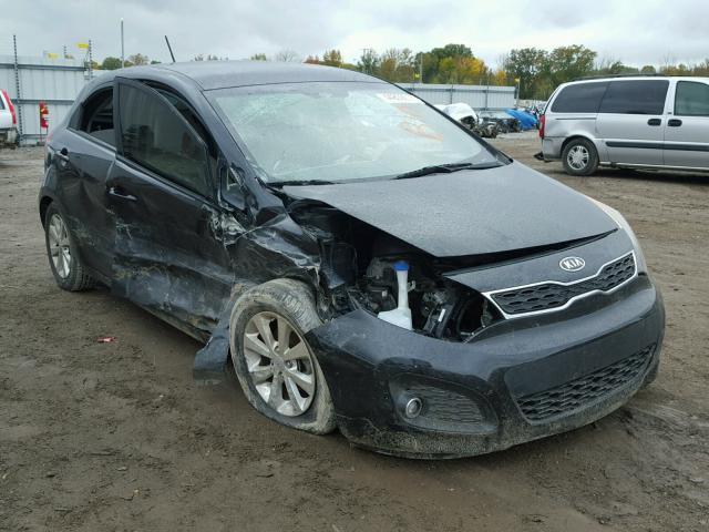 KNADN5A38C6021556 - 2012 KIA RIO EX BLACK photo 1