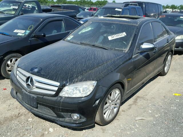 WDDGF81X68F154573 - 2008 MERCEDES-BENZ C 300 4MAT BLACK photo 2