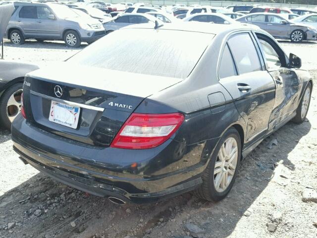 WDDGF81X68F154573 - 2008 MERCEDES-BENZ C 300 4MAT BLACK photo 4