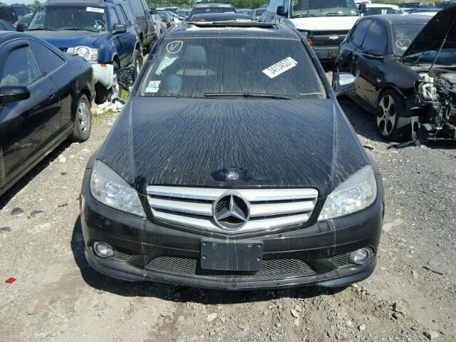 WDDGF81X68F154573 - 2008 MERCEDES-BENZ C 300 4MAT BLACK photo 9