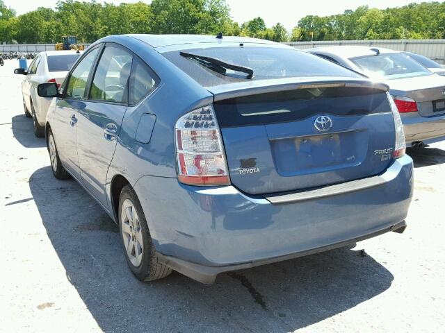 JTDKB20U377675165 - 2007 TOYOTA PRIUS BLUE photo 3