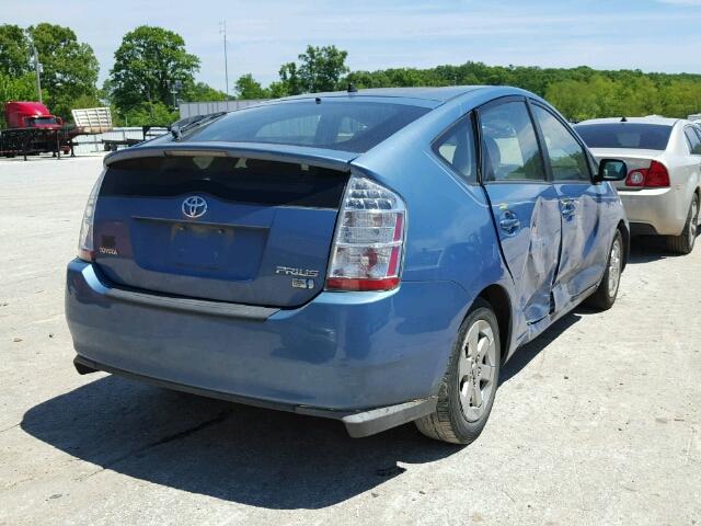 JTDKB20U377675165 - 2007 TOYOTA PRIUS BLUE photo 4