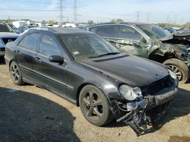 WDBRF52HX6F765405 - 2006 MERCEDES-BENZ C GENERATI BLACK photo 1