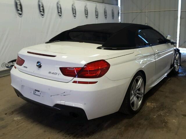 WBAYP5C53EDZ27820 - 2014 BMW 640 XI WHITE photo 4