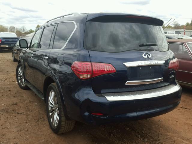 JN8AZ2NEXG9122434 - 2016 INFINITI QX80 BLUE photo 3