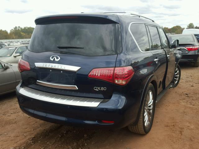 JN8AZ2NEXG9122434 - 2016 INFINITI QX80 BLUE photo 4