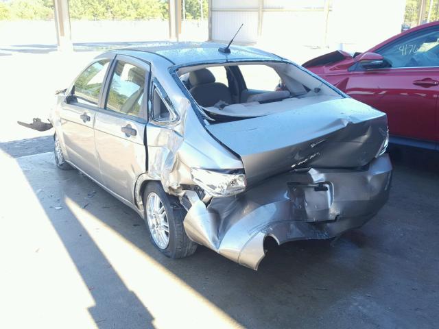 1FAHP35N98W281234 - 2008 FORD FOCUS SE GRAY photo 3