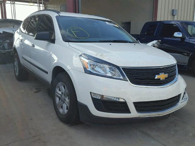 1GNKRFED2DJ234256 - 2013 CHEVROLET TRAVERSE L WHITE photo 1