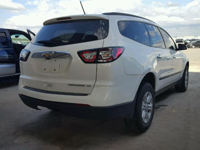 1GNKRFED2DJ234256 - 2013 CHEVROLET TRAVERSE L WHITE photo 4