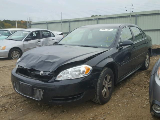 2G1WF5E36C1282896 - 2012 CHEVROLET IMPALA LS BLACK photo 2