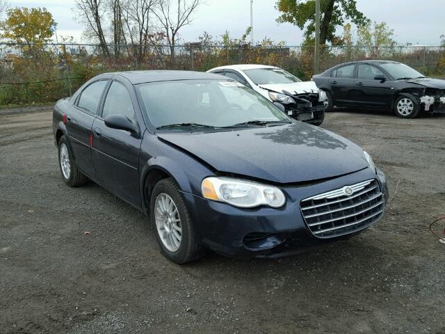 1C3EL46R74N181007 - 2004 CHRYSLER SEBRING BLUE photo 1