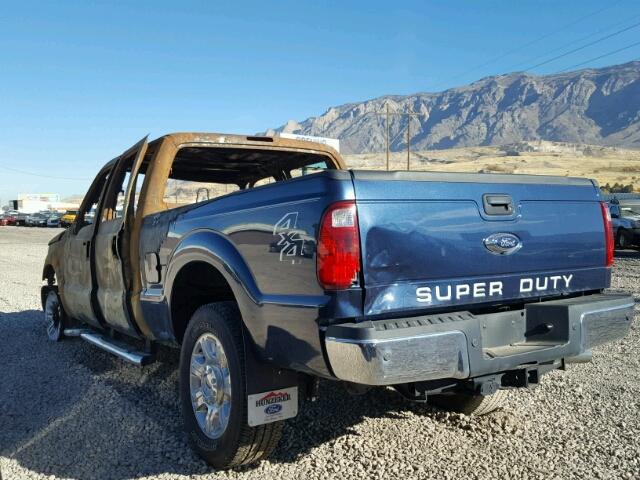 1FT8W3BT0FEA96475 - 2015 FORD F350 SUPER BLUE photo 3