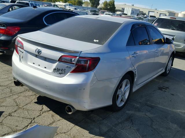 4T1BF1FK7DU265580 - 2013 TOYOTA CAMRY L SILVER photo 4