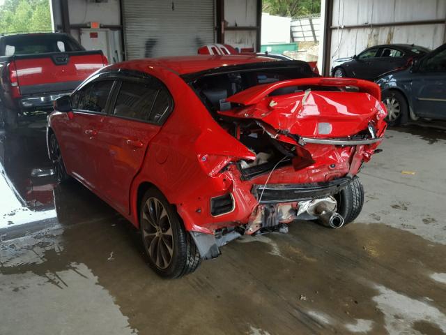 2HGFB6E5XDH708027 - 2013 HONDA CIVIC SI RED photo 3