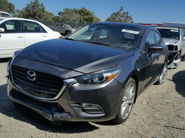 JM1BN1L34H1113767 - 2017 MAZDA 3 TOURING CHARCOAL photo 2