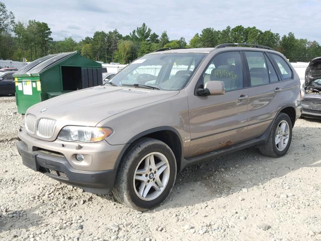 5UXFB53545LV15371 - 2005 BMW X5 4.4I TAN photo 2