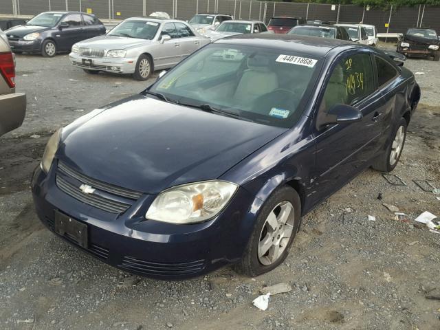 1G1AL18F187215411 - 2008 CHEVROLET COBALT LT BLUE photo 2