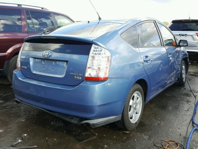 JTDKB20UX77570171 - 2007 TOYOTA PRIUS BLUE photo 4