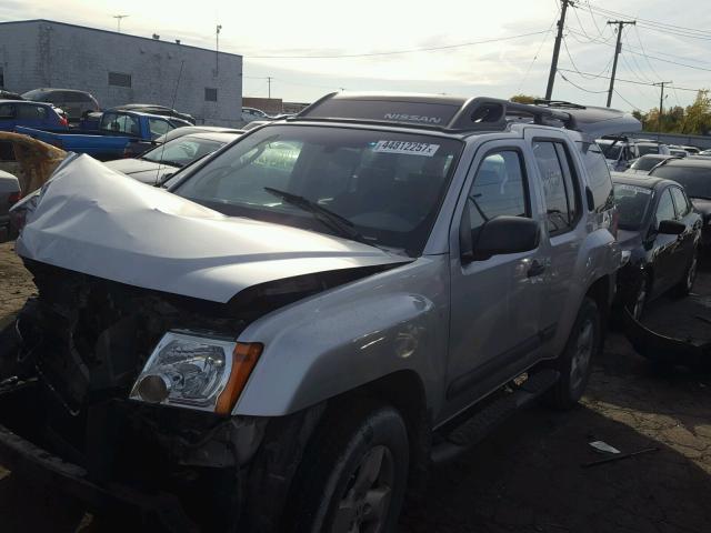 5N1AN08W95C633354 - 2005 NISSAN XTERRA OFF GRAY photo 2