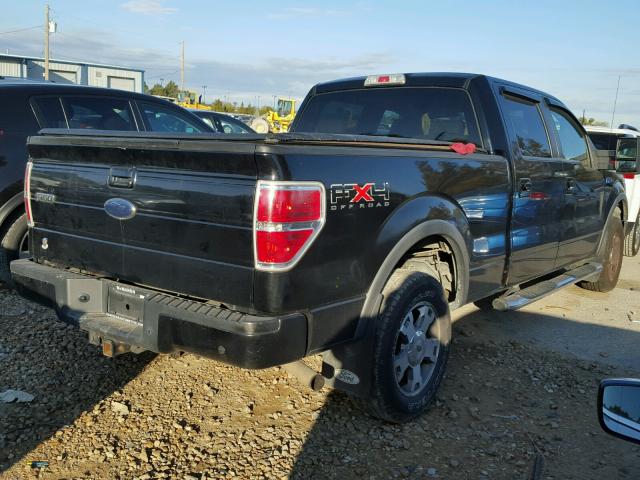 1FTPW14VX9FA54084 - 2009 FORD F150 SUPER BLACK photo 4