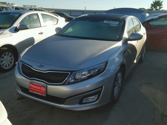 5XXGN4A7XEG331368 - 2014 KIA OPTIMA EX GRAY photo 2