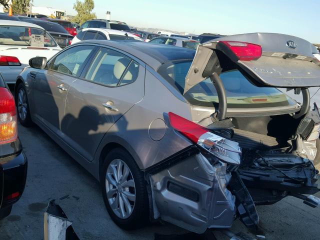 5XXGN4A7XEG331368 - 2014 KIA OPTIMA EX GRAY photo 3