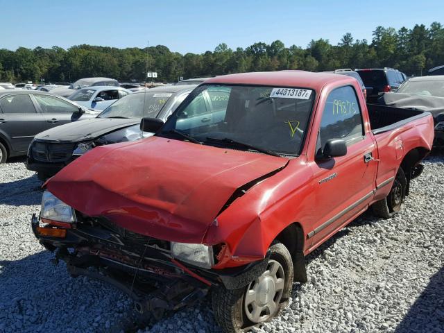 4TANL42N6VZ303067 - 1997 TOYOTA TACOMA RED photo 2