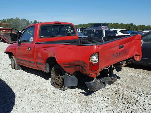 4TANL42N6VZ303067 - 1997 TOYOTA TACOMA RED photo 3