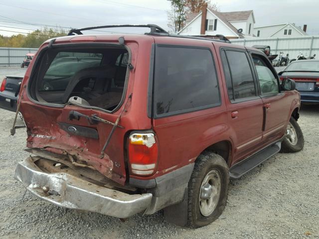 1FMZU73E2YZB76756 - 2000 FORD EXPLORER BURGUNDY photo 4