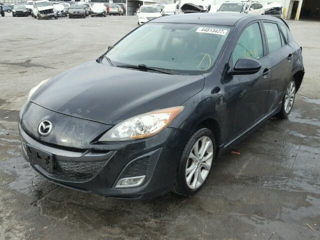 JM1BL1H67A1281448 - 2010 MAZDA 3 S BLACK photo 2