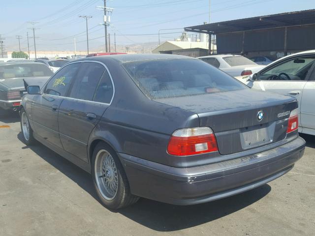 WBADT43421GF57483 - 2001 BMW 525 I AUTO BLUE photo 3