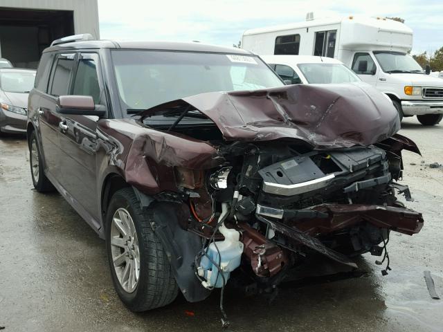 2FMHK6CC8ABA10051 - 2010 FORD FLEX SEL MAROON photo 1